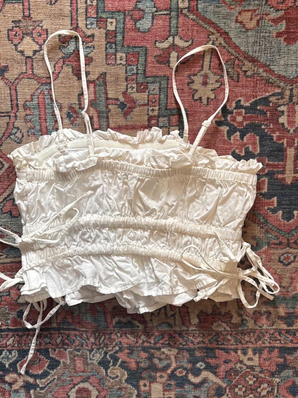 Free People White Side Top Tie - Picture 3 of 3